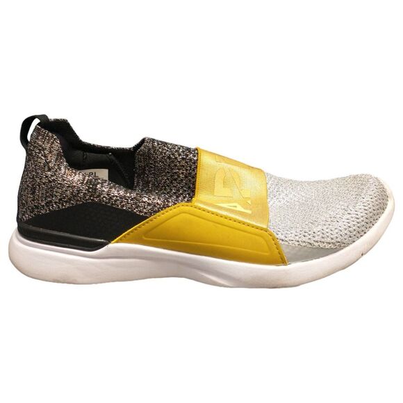 Athletic Propulsion Labs Techloom Bliss Athletic Shoes Women 8 Silver Gold Black
